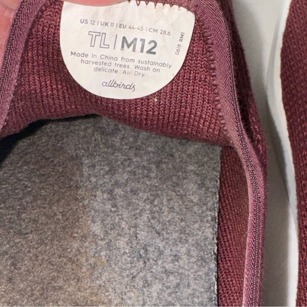 Allbirds Men's Tree Loungers.size 12 - Picture 7 of 9